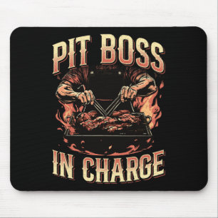 Pit Boss In Charge Bbq Grill Masters Pitmaster Mea Mouse Pad