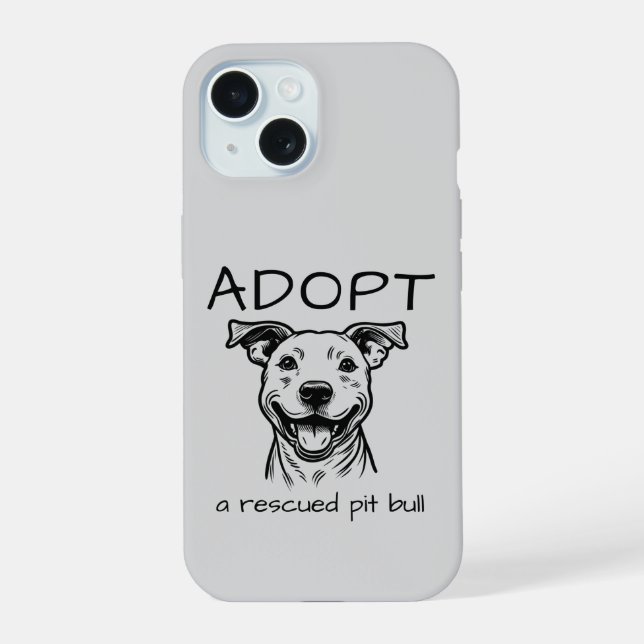 Pit Bull Advocacy phone case (Back)