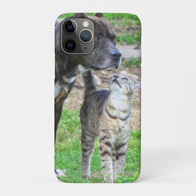 Pit Bull and Cat Case-Mate iPhone Case (Back)
