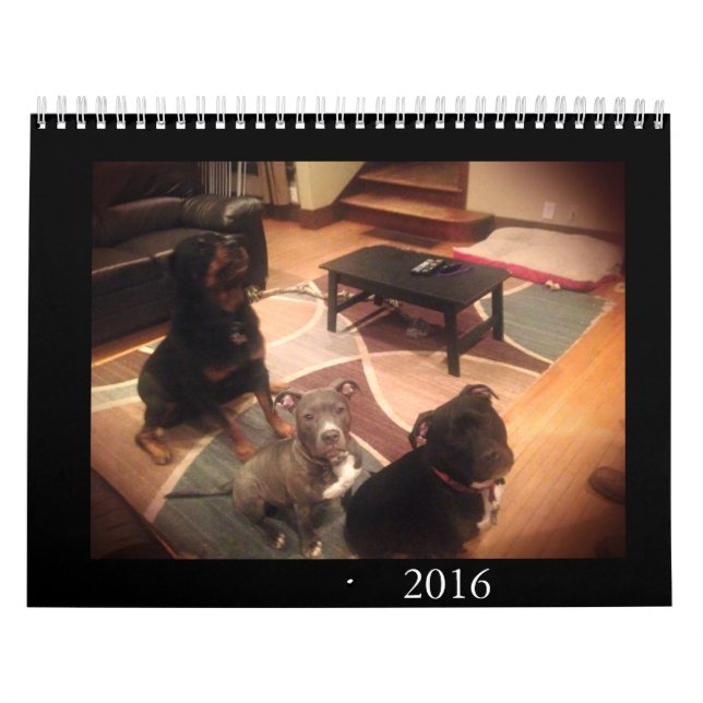 Pit Bull and Rottweiler Love Calendar (Cover)