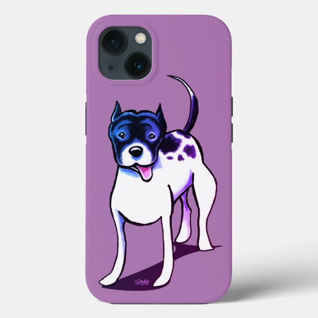 Pit Bull APBT Purple Case-Mate iPhone Case (Back)