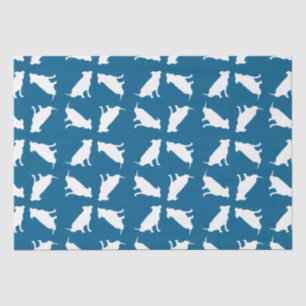 Pit Bull Baby Shower Dog Pitbull Blue Boy Tissue Paper