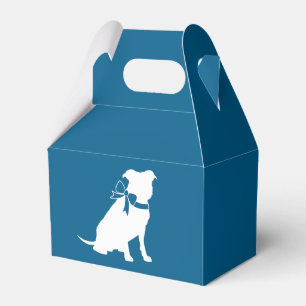 Pit Bull Baby Shower Pitbull Dog Blue Boy Favour Box