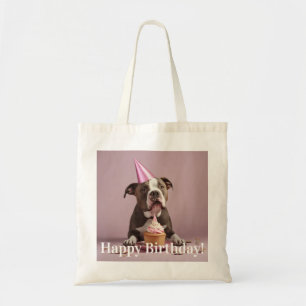 Pit Bull Birthday Celebration  Tote Bag