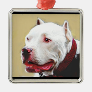 Pit Bull Christmas ornament