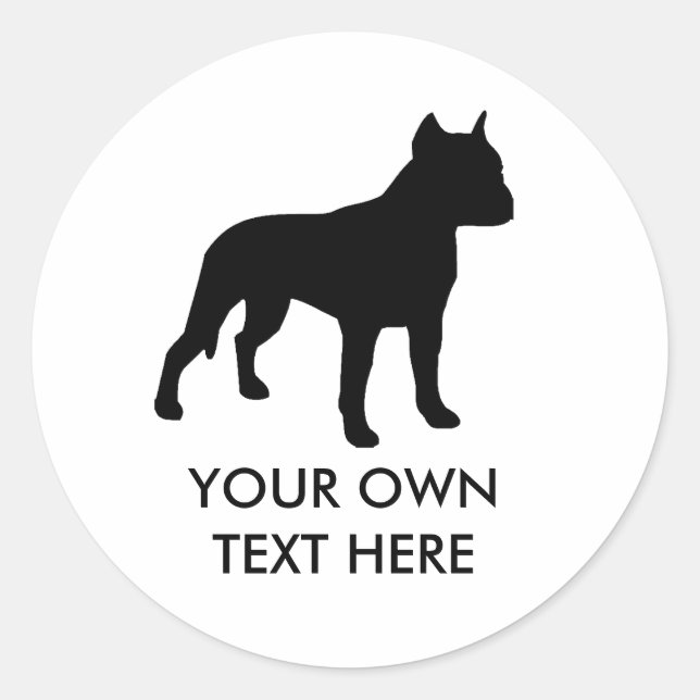 Pit Bull Classic Round Sticker (Front)