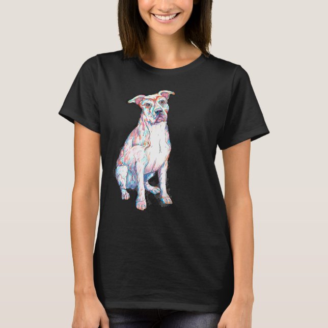 Pit Bull Coloured T-Shirt (Front)