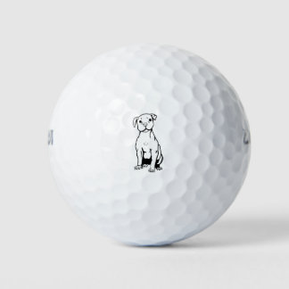 pit bull Cute Dog Golf Balls