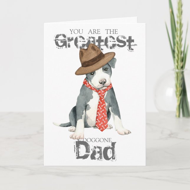 Pit Bull Dad Card (Front)