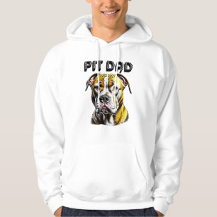 Pit Bull Dad Dog Lover's Hoodie
