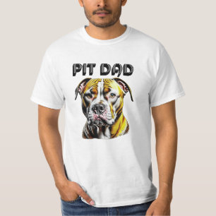 Pit Bull Dad   Dog Lover's  T-Shirt