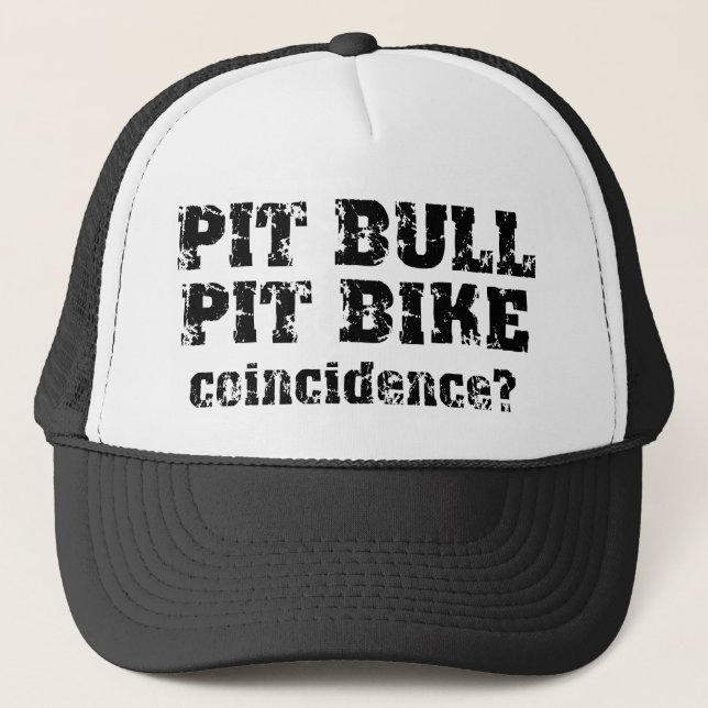 Pit Bull Dirt Bike Motocross Pit Bike Cap Hat (Front)