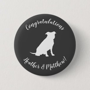 Pit Bull Dog Baby Shower Gender Neutral 6 Cm Round Badge