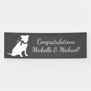 Pit Bull Dog Baby Shower Gender Neutral Banner