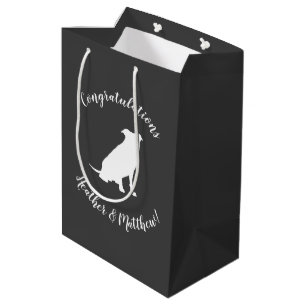 Pit Bull Dog Baby Shower Gender Neutral Medium Gift Bag