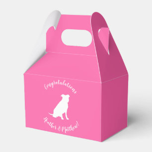 Pit Bull Dog Baby Shower Pink Girl Pitbull Favour Box
