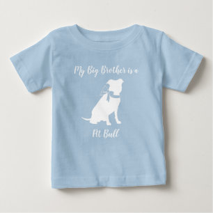 Pit Bull Dog Big Brother Baby T-Shirt