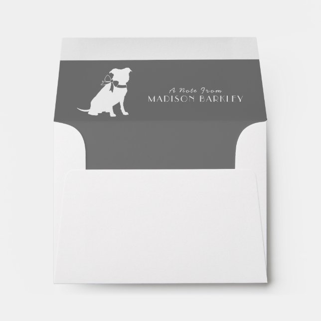 Pit Bull Dog Puppy Pitbull Envelope (Back (Bottom))