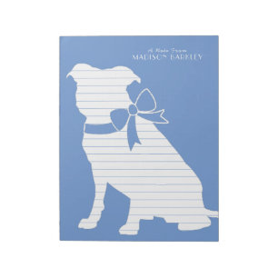 Pit Bull Dog Puppy Pitbull Notepad
