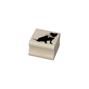 Pit Bull Dog Puppy Pitbull Rubber Stamp