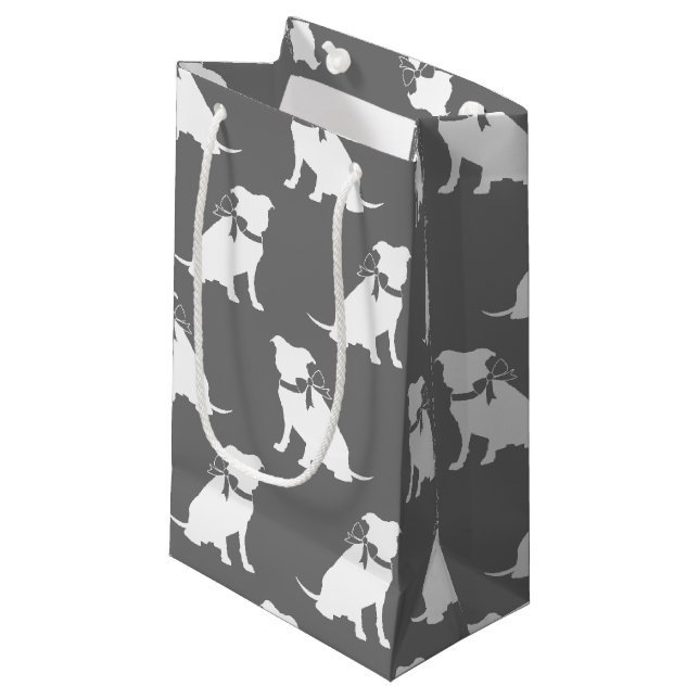 Pit Bull Dog Puppy Pitbull Small Gift Bag (Front Angled)