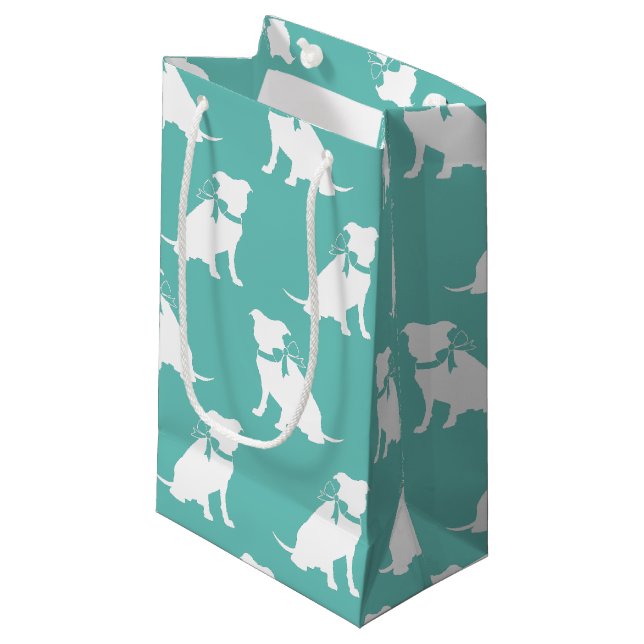 Pit Bull Dog Puppy Pitbull Small Gift Bag (Front Angled)