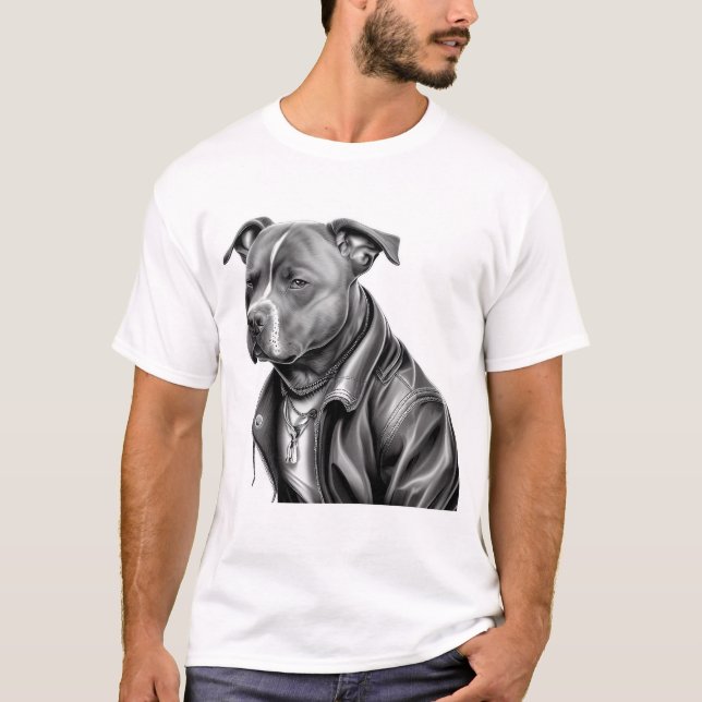 Pit Bull Dog T-Shirt (Front)