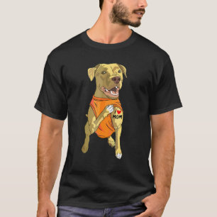 Pit Bull Dog Tattoo I Love Mum Cute Pitbull Dog T-Shirt