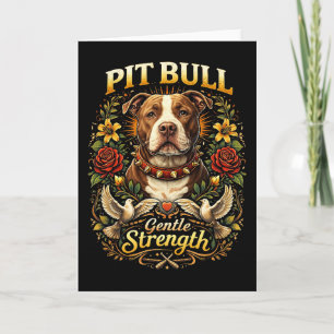 Pit Bull: Gentle Strength Holiday Card