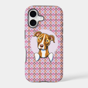 Pit Bull Girly Pink Paw Prints