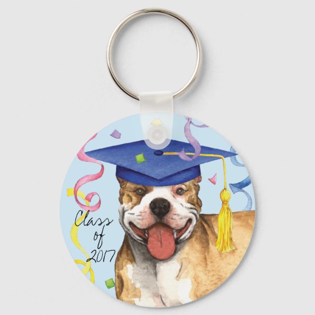 Pit Bull Graduate Key Ring (Front)