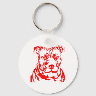 PIT BULL HEAD KEY RING