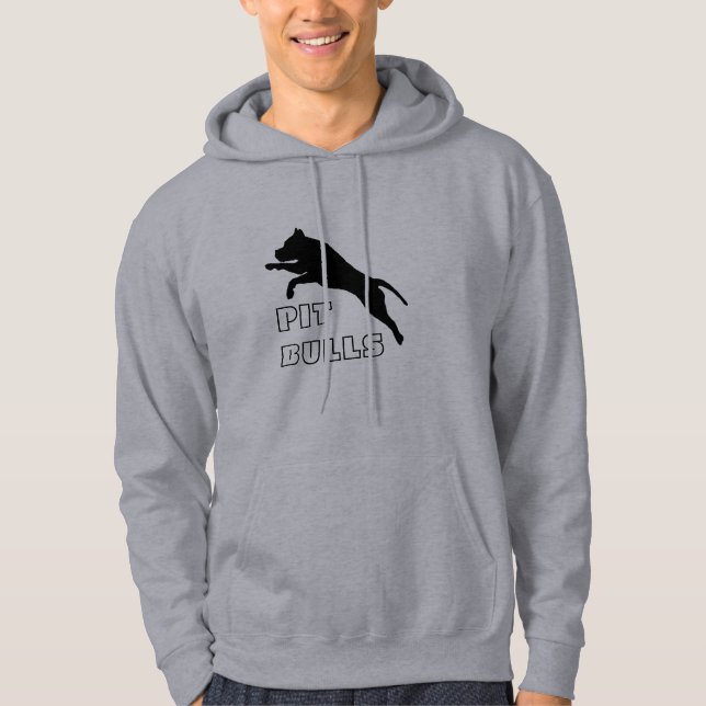 Pit Bull Hoodie Pul Over - Promote Pits (Front)