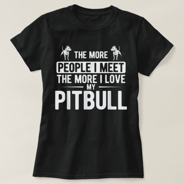Pit Bull - I Love Mum Tattoo Mother's day gifts T- T-Shirt (Design Front)