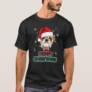 Pit Bull In Santa Hat Ugly Christmas Sweater Funny