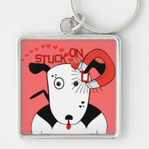 Pit Bull Love  Petey the Bull Terrier... Key Ring