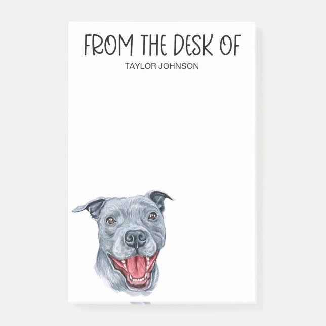 Pit Bull Lover Post-it Notes (Front)