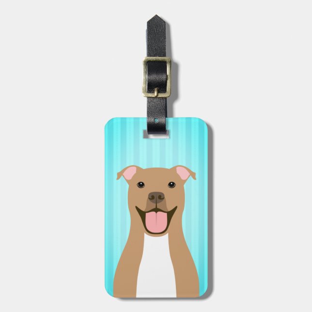 Pit Bull Luggage Tags (Front Vertical)