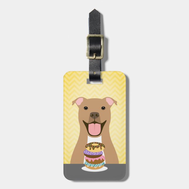 Pit Bull Luggage Tags (Front Vertical)