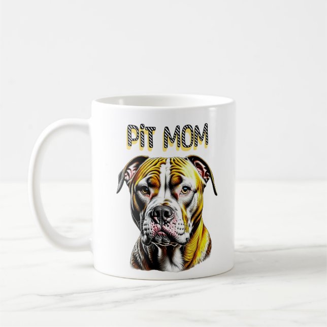 Pit Bull Mum | Dog Lover's  Coffee Mug (Left)