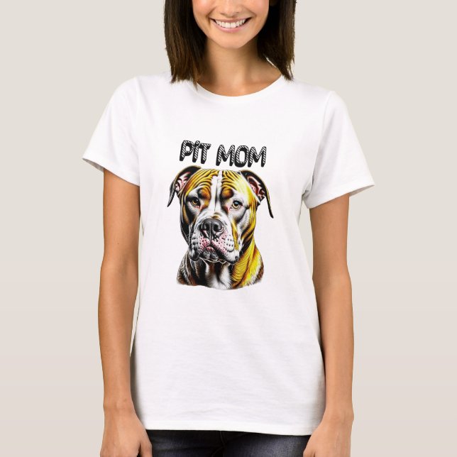 Pit Bull Mum | Dog Lover's  T-Shirt (Front)