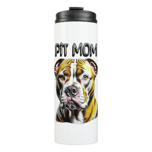 Pit Bull Mum | Dog Lover's  Thermal Tumbler (Front)