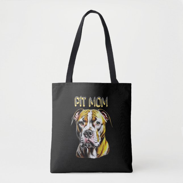 Pit Bull Mum| Dog Lover's   Tote Bag (Front)