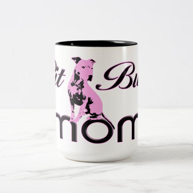 Pit Bull Mum Mug ~ Pink (Center)