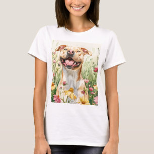 Pit Bull Mum Tee – Watercolor