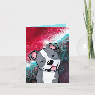 Pit Bull Note Card