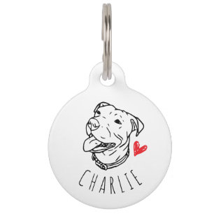 Pit Bull Personalised ID Tag