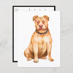 Pit Bull Pittie Puppy Dog Miss You Love Pitbull Postcard