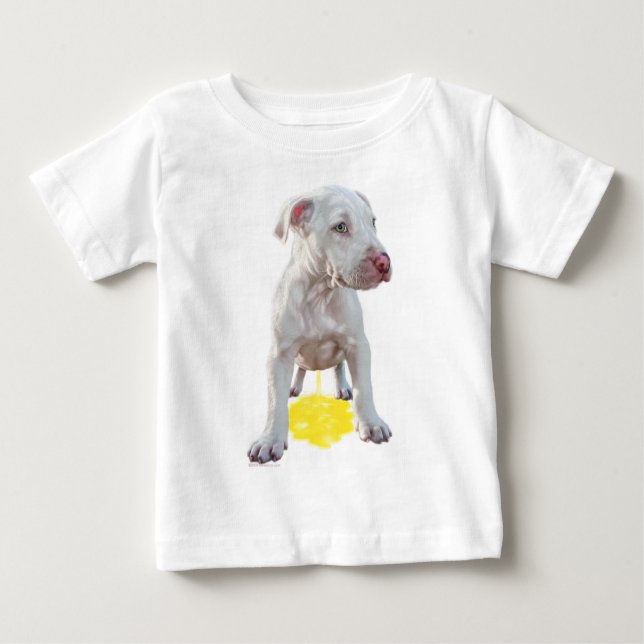 Pit Bull Puppy Piddles OOPS Shirt (Front)