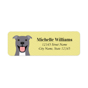 Pit Bull Return Address Labels